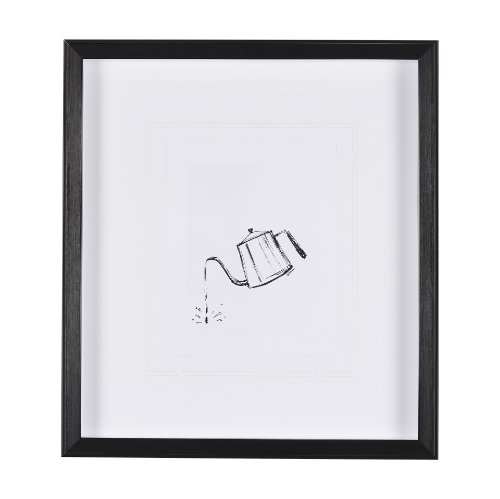 14689 - Gooseneck Kettle by Simeng a Framed Art Print Matted under Glass
