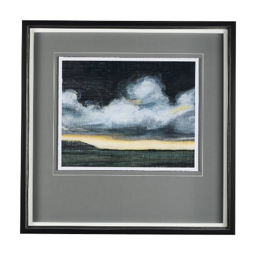 14698 - Stormy Skys I by Mercana Studio a Hand Embellished Textured Framed Art Print Matted under Glass