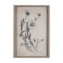 14701 - Chamomile Drawing I by Mercana Studio Hand Embellished Textured Framed Art Print Matted under Glass