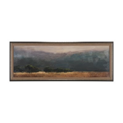 14721 - Haze Landscape by Mercana Studio a Hand Embellished Textured Framed Art Print