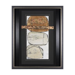 Dim Sum II by Nancy Ngo a Hand Embellished Textured Framed Art Print Matted under Glass