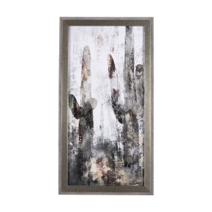 Saguaro Forest 31 by Scott Brems a Hand Embellished Textured Framed Art Print