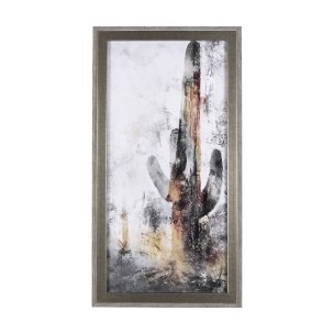 Saguaro Forest 32 by Scott Brems a Hand Embellished Textured Framed Art Print