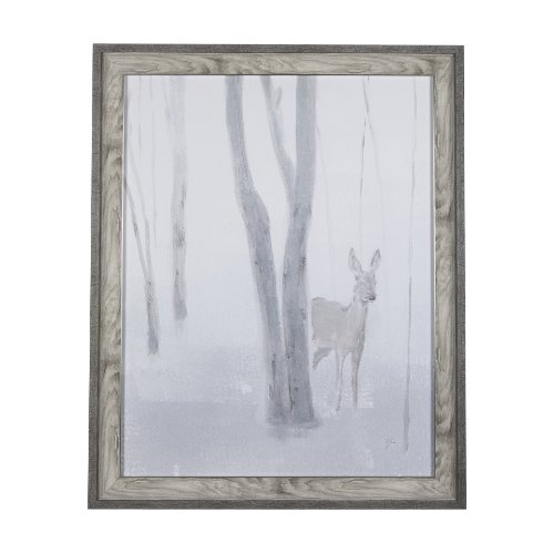 14740 - A Winter Day in Forest I by Mercana Studio Hand Embellished Framed Art Print Matted under Glass