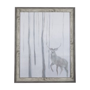A Winter Day in Forest II by Mercana Studio Hand Embellished Framed Art Print Matted under Glass