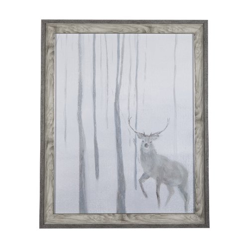 14741 - A Winter Day in Forest II by Mercana Studio Hand Embellished Framed Art Print Matted under Glass