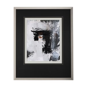 The Fog I by Mercana Studio a Hand Embellished Textured Framed Art Print Matted under Glass