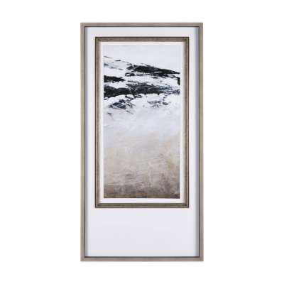 14768 - Black Strokes II by Mercana Studio a Hand Embellished Textured Framed Art Print Matted under Glass