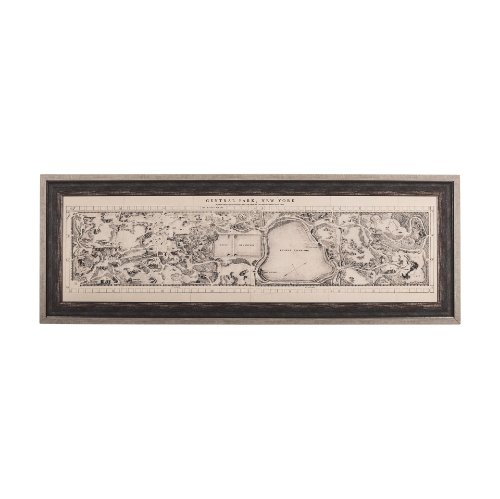 14772 - Central Park, New York by Mercana Studio a Hand Embellished Textured Framed Art Print