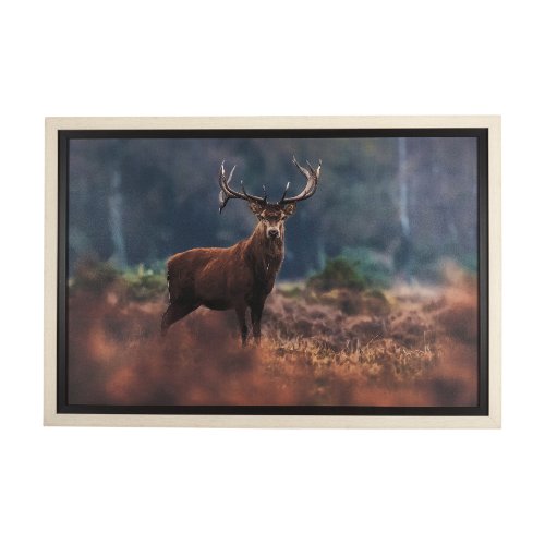 14775 - Glorious Stag by Mercana Studio a Hand Embellished Textured Framed Photo Art Print Matted under Glas