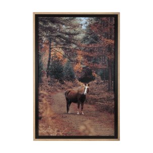 Forest Crossing by Mercana Studio a Hand Embellished Textured Framed Photo Art Print Matted under Gl