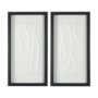 14788 - White Vines I (SET OF 2) by Studio M a handmade Original Framed 3D Textured Artwork under Glass