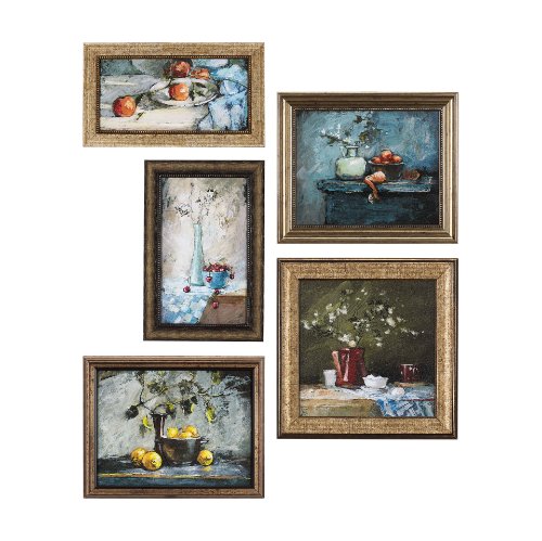 14790 - Still Life with Tangerine by Mercana Studio a Hand Embellished Textured Framed Art Print