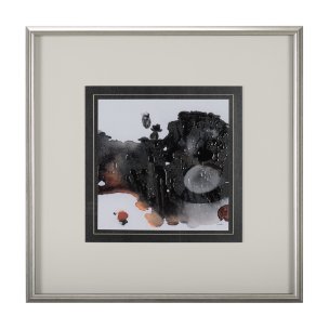 Shimmering Night II by Mercana Studio Hand Embellished Textured Framed Art Print Matted under Glass