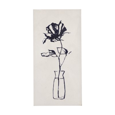 102424-S - Sapphire Vase II by Mercana Studio a Hand Embellished Textured Canvas