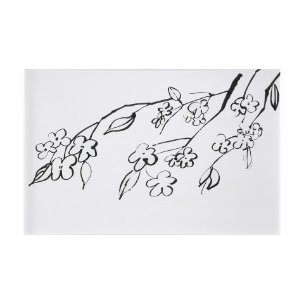 Blossoming Cherry Branch by Mercana Studio a Hand Embellished Textured Canvas