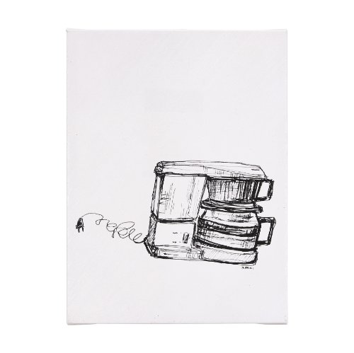 102436-S - Drip Coffee Maker by Mercana Studio a Hand Embellished Textured Canvas
