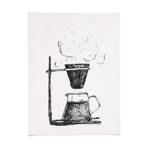 Pour Over  by Mercana Studio a Hand Embellished Textured Canvas