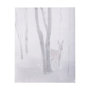 A Winter Day in Forest I by Mercana Studio a Hand Embellished Textured Canvas