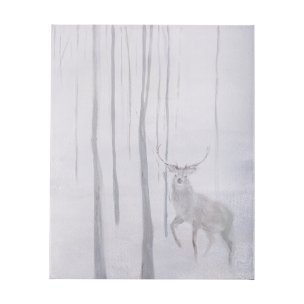 A Winter Day in Forest II by Mercana Studio a Hand Embellished Textured Canvas