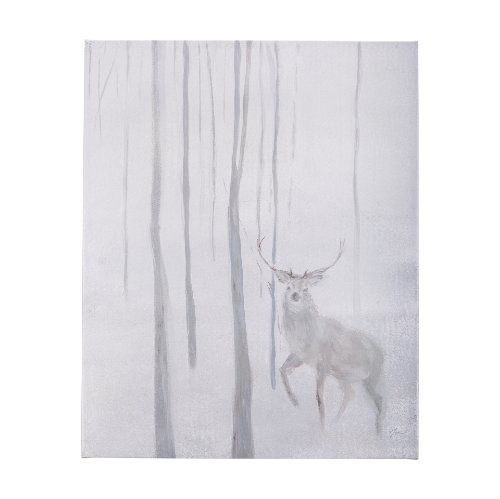 102468-S - A Winter Day in Forest II by Mercana Studio a Hand Embellished Textured Canvas