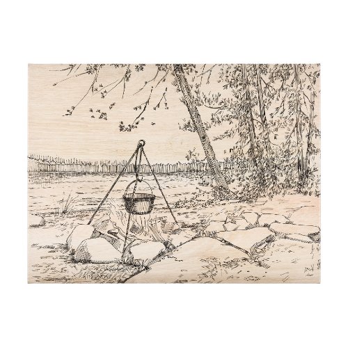 102482-S - Fireside II by Mercana Studio a Hand Embellished Textured Canvas