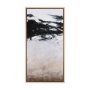 102485-FL - Black Strokes I by Mercana Studio a Hand Embellished Textured Framed Canvas