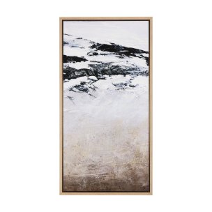 Black Strokes II by Mercana Studio a Hand Embellished Textured Framed Canvas