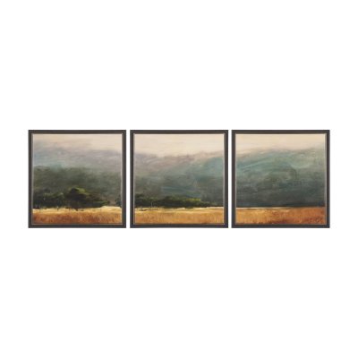 102507-FS - Haze Landscape by Mercana Studio a Hand Embellished Textured Framed Canvas