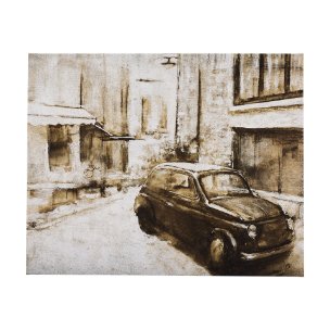 Vintage Car Picture II by Mercana Studio a Hand Embellished Textured Canvas