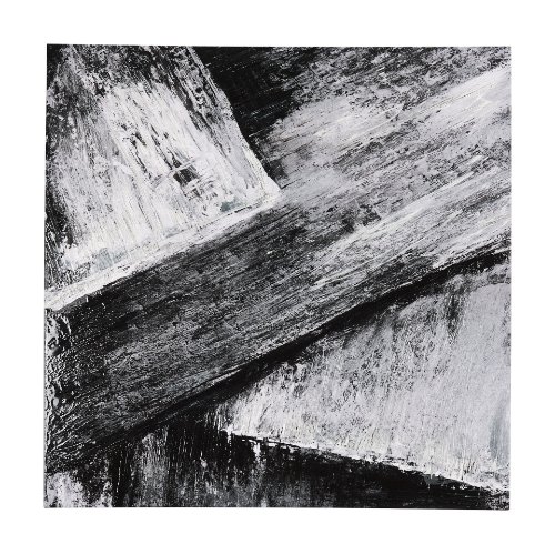 102513-L - Black Composition I by Mercana Studio a Hand Embellished Textured Canvas