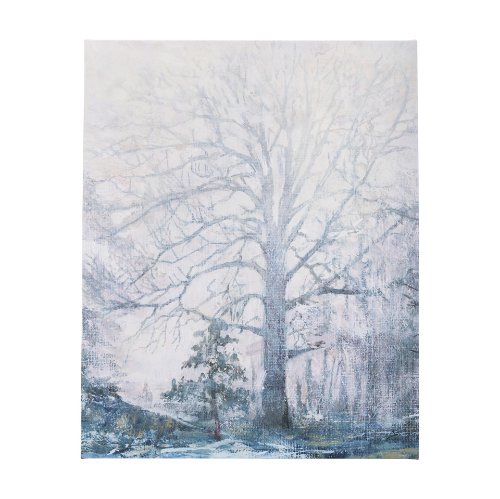 102499-L - A Fresh Winter Morning I by Mercana Studio a Hand Embellished Textured Canvas