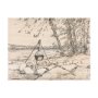 102482-L - Fireside II by Mercana Studio a Hand Embellished Textured Canvas