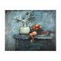 102458-L - Still Life with Tangerine by Mercana Studio a Hand Embellished Textured Canvas
