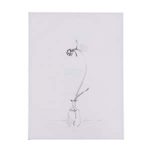 Ikebana Light II by Mercana Studio a Hand Embellished Textured Canvas
