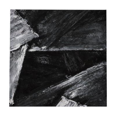 102514-S - Black Composition II by Mercana Studio a Hand Embellished Textured Canvas