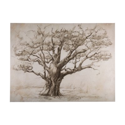 102504-S - Secret Life of Tree by Mercana Studio a Hand Embellished Textured Canvas