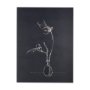 102448-S - Ikebana Dark II by Mercana Studio a Hand Embellished Textured Canvas