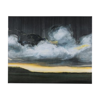 102444-S - Stormy Skies I by Mercana Studio a Hand Embellished Textured Canvas
