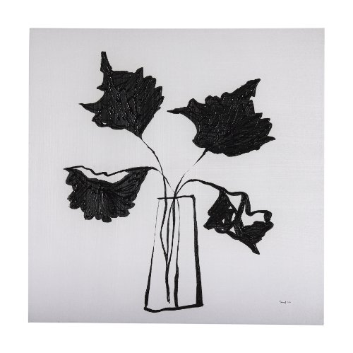102422-S - Organic Line DrawingII by Mercana Studio a Hand Embellished Textured Canvas