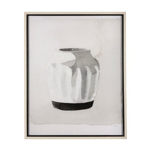 14619 - VesseII by Mercana Studio a Hand Embellished Textured Framed Art Print Matted under Glass