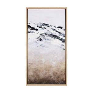 Black Strokes III by Mercana Studio a Hand Embellished Textured Framed Canvas