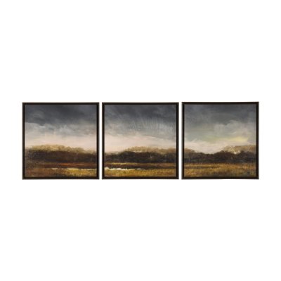 102508-FL - Rainy Landscape by Mercana Studio a Hand Embellished Textured Framed Canvas
