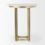 69938-AB - Tanner Marble & Gold Metal Bistro Table