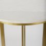 69938-AB - Tanner Marble & Gold Metal Bistro Table