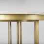 69938-AB - Tanner Marble & Gold Metal Bistro Table