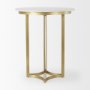 69938-AB - Tanner Marble & Gold Metal Bistro Table