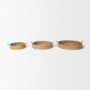 70226 - Ulana Set of 3 Round Nesting Seagrass Trays w/ Loop Handles