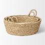 70224 - Ayanna Set of 2 Deep Nesting Seagrass Baskets w/ Handles