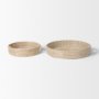 70233 - Kalama Set of 2 Large Round Seagrass Trays w/ Handles  